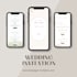 create a modern and minimalist wedding invitation website
