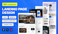 do professional UI UX web landing page and website design
