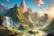make stunning fantasy landscapes, fast