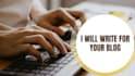 write for your blog