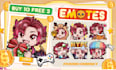 draw twitch emotes, chibi emotes vtuber, animated emotes, for stream