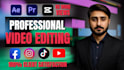 do youtube and social media editing professionally