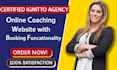 create a life coach website with booking functionality on gohighlevel