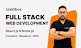 be your full stack web developer using react js and node js