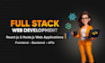 be your full stack web developer using react js and node js