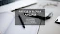 write an article in slovak language
