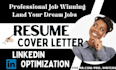 write professional resume, ats resume, cover letter, linkedin profile, bcb write