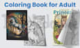 create a pages or complete KDP amazon adult coloring book