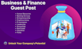 guest post on business and finance niche sites