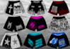 create short pants, t shirt, y2k streetwear design