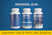 do supplement label, pouch label and packaging design