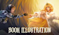 draw fantasy book cover design with stunning artwork