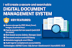 build a digital document management