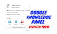 make google knowledge panel or knowledge graph perfectly