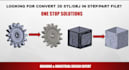 convert stl or obj files to step, iges, and solidworks cad