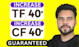 increase tf majestic trust flow 40 plus with increase tf and cf