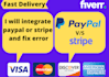 integrate paypal stripe payment gateway