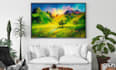 create unique printable digital oil paint abstract wall art design