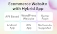 build e commerce website and mobile apps android ios with flutter API