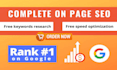 do wordpress onpage SEO optimization to dominate ranking