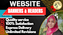 design website header or banner and social media cover