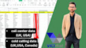 extract cold calling data of USA and UK
