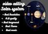 make an impressive solar system video