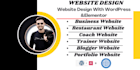 create a business website design with wordpress