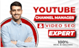 be your youtube channel growth manager and video SEO specialist
