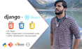 develop full stack custom websites with python django react rest API