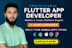 develop android, ios  applications using flutter