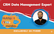 maintain your crm database and do your all data entry works