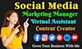 be your social media manager and content creator