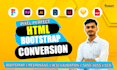 convert figma, PSD, xd, sketch or PDF to HTML responsive