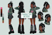 draw character design reference sheets or different poses