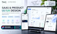 design modern saas, dashboard, web app and mobile app UI UX in figma