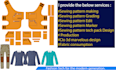 create sewing pattern and tech pack design for you