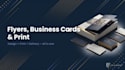 design a professional flyer, poster or print material