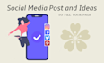 write an instagram caption and tweets on any topic