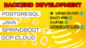 develop spring boot rest API in java and sql
