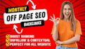 do monthly SEO backlinks with white hat link building