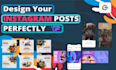 design unique instagram carousel post, feed post or stories
