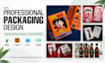 do product packaging design, label design, box and pouch packaging