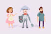 draw a cute illustration character