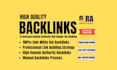 create high quality SEO backlinks to increase da