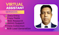 do data entry, web research and copy paste work as your virtual assistant