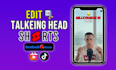 edit talking head short with interactive subtitles