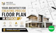 be your architect for precise autocad 2d floor plan design