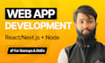 be software developer for react js next js web app development