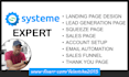 setup landing page and sales funnel in systeme io